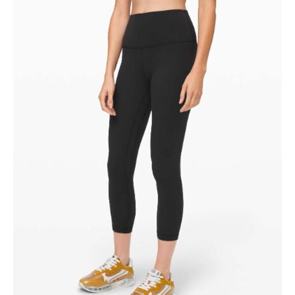 Lululemon Align High-Rise Crop 23" Black Nulu Leggings – Size 10 - Picture 2 of 9